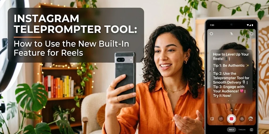 Instagram Teleprompter Tool- How to Use the New Built-In Feature for Reels