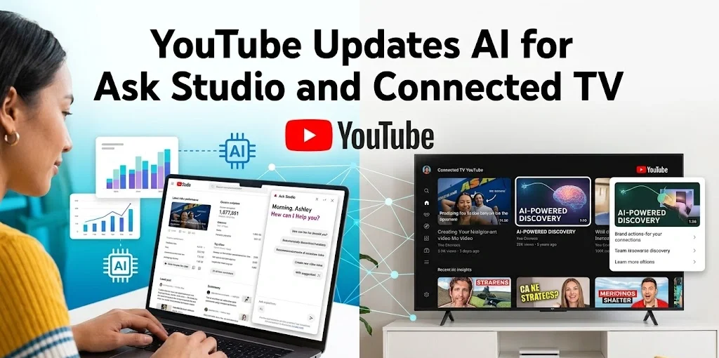YouTube Updates AI for Ask Studio and Connected TV